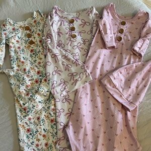 Caden Lane Newborn Gown Bundle with Hats